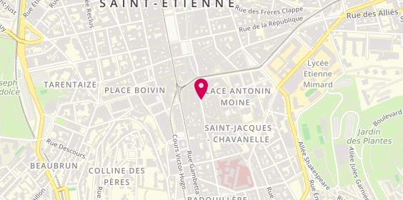 Plan de Aux Pieds à l'Aise, 11 Michelet, 42000 Saint-Étienne