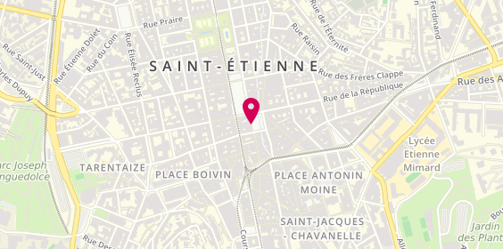 Plan de Vert Baudet, 4 Place Dorian, 42000 Saint-Étienne