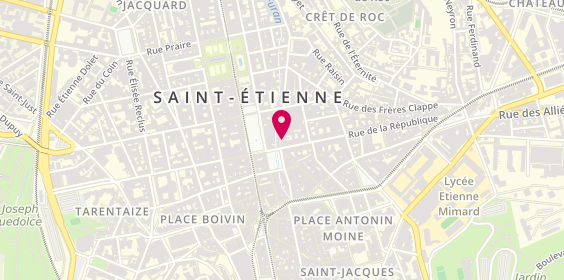 Plan de Tati, 2 A 4 Rue Louis Braille Angle
1 Rue de la Republique, 42000 Saint-Étienne