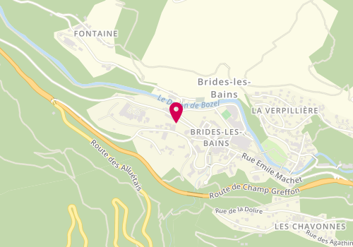 Plan de GUMERY Bernadette, Rue Aristide Briand, 73570 Brides-les-Bains