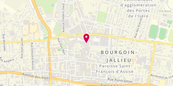 Plan de Jules Bourgoin Jallieu, 72-74 Rue de la Liberté, 38300 Bourgoin-Jallieu