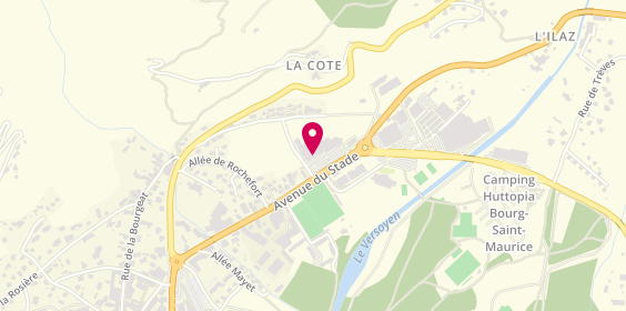 Plan de La Halle, Avenue du Stade Zc Les Jardins De
Chem. De Rochefort, 73700 Bourg-Saint-Maurice