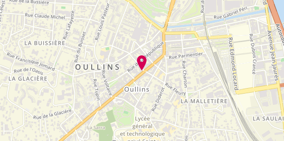Plan de Le Chausseur des Gones, 106 Grande Rue, 69600 Oullins-Pierre-Bénite