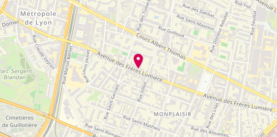 Plan de Mona Dress, 51 avenue des Frères Lumière, 69008 Lyon
