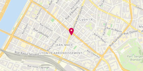 Plan de Chaussures Ferraris, 71 avenue Jean Jaurès, 69007 Lyon