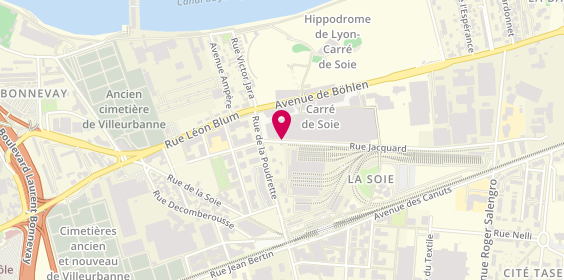 Plan de Go Sport, Centre Commercial Lyon Carre de Soie 2 Rue Jacquard, 69120 Vaulx-en-Velin