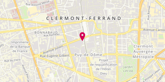 Plan de Izac, Centre Commercial Jaude
Place de la Résistance
7 Rue Giscard de la Tour Fondue, 63000 Clermont-Ferrand, France