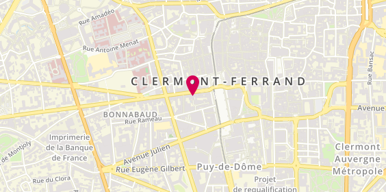 Plan de Serge Blanco, 9 Rue Blatin, 63000 Clermont-Ferrand