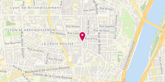 Plan de Lingerie Blain, 12 grande Rue de la Croix-Rousse, 69004 Lyon