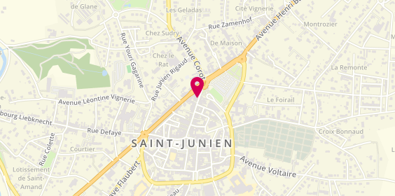 Plan de Chaussures Montibus, 41 Rue Lucien Dumas, 87200 Saint-Junien