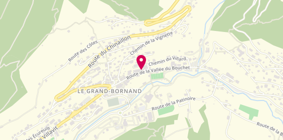 Plan de Comptoir des Montagnes, 149 Route de la Vall. Du Bouchet, 74450 Le Grand-Bornand