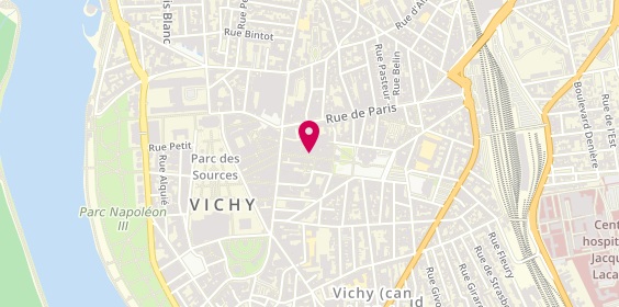 Plan de Geox, 17 Rue de l'Hôtel des Postes, 03200 Vichy