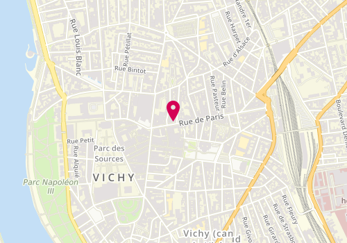Plan de Square, 15 Rue Paris, 03200 Vichy