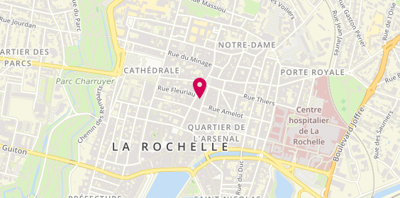 Plan de Petit Bateau, 51 Rue des Merciers, 17000 La Rochelle