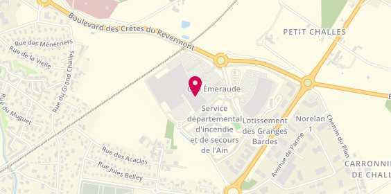 Plan de Armand Thiery, 1380 Boulevard des Crêtes du Revermont Centre Commercial Cap Émeraude, 01000 Bourg-en-Bresse