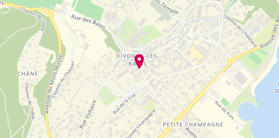 Plan de Lign'Directe, 48 avenue de Genève, 01220 Divonne-les-Bains