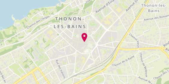 Plan de Armand Thiery, 16 Rue des Arts, 74200 Thonon-les-Bains
