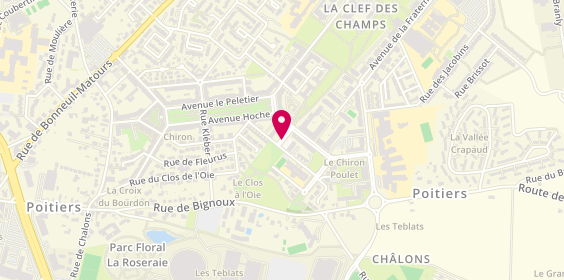 Plan de CHERIFI Mohamed, 3 Rue Monge, 86000 Poitiers