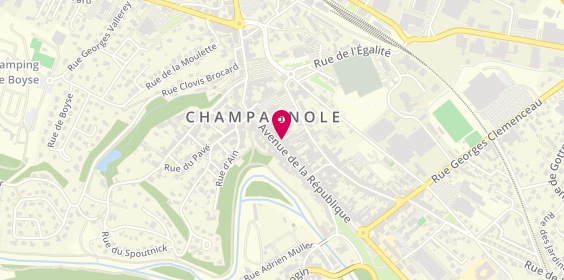 Plan de Barel, 19 avenue de la République, 39300 Champagnole