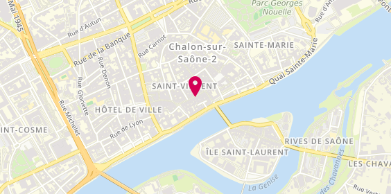Plan de Place du Sneakers, 17 Rue du Châtelet, 71100 Chalon-sur-Saône