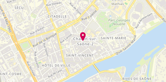 Plan de Aux Ptites Grolles - Chaussures Enfants, 39 Rue Aux Fèvres, 71100 Chalon-sur-Saône