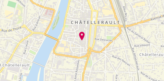 Plan de La P'tite Mendigote, 28 Rue Bourbon, 86100 Châtellerault