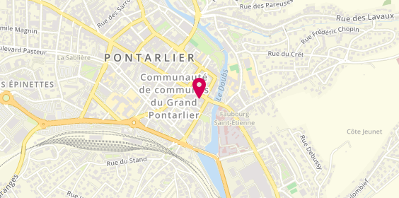 Plan de Devred, 11-13 Rue de la République, 25300 Pontarlier