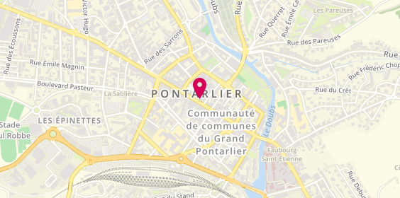 Plan de X And O, 54 Rue de la République, 25300 Pontarlier