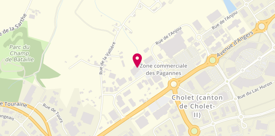 Plan de La Halle, Zone Commerciale Carrefour
16 Rue des Pagannes, 49300 Cholet