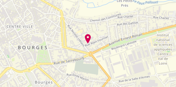 Plan de Chambery d'Ivoire, 5 Rue Alain Fournier, 18000 Bourges