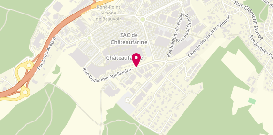 Plan de Besson Chaussures, Zone Aménagement Chateaufarine Rue Guillaume Apollinaire, 25000 Besançon