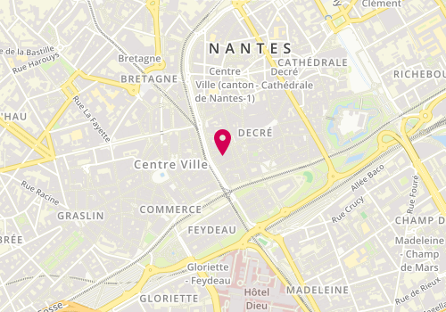 Plan de Shoes City, 13 Rue de la Barillerie, 44000 Nantes