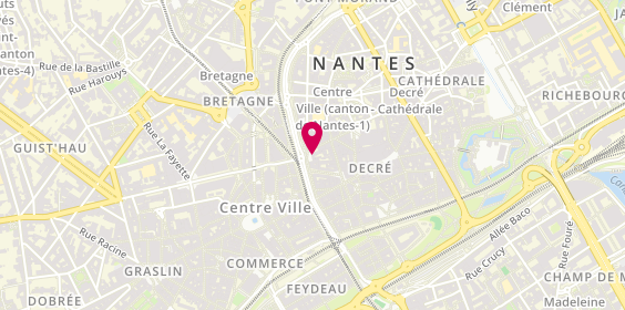 Plan de DEGREZ Béatrice, 2 Place de l'Ecluse, 44000 Nantes