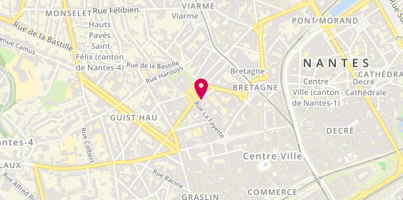 Plan de Claude Chausseur, 2 place Aristide Briand, 44000 Nantes