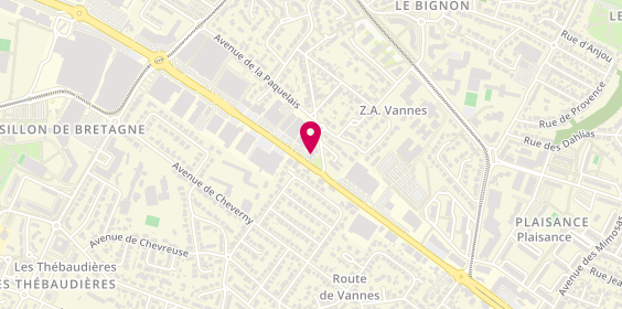 Plan de Size Factory, 222 Route de Vannes, 44700 Orvault