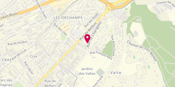 Plan de Rouge Gorge Lingerie, Chateaufarine
Rue Chateaufarine, 25000 Besançon