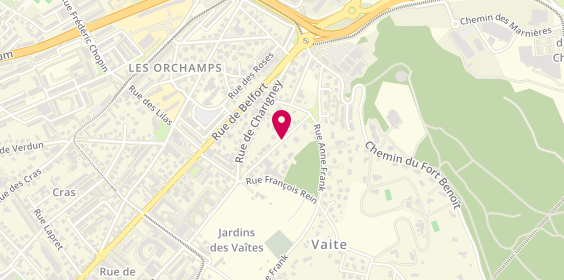Plan de Les Appartements de Juju, 14 Rue Jean Baptiste Proudhon, 25000 Besançon
