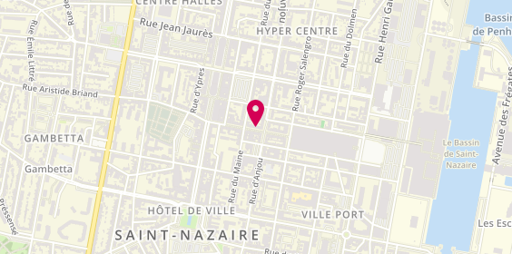 Plan de Mélineshoes, et des Arts
16 Rue de la Paix, 44600 Saint-Nazaire