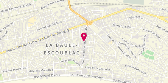 Plan de Le Boudoir de Lili, 109 avenue du Général de Gaulle, 44500 La Baule-Escoublac
