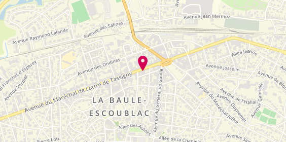 Plan de Alain Jarian, 222 avenue du Maréchal de Lattre de Tassigny, 44500 La Baule-Escoublac