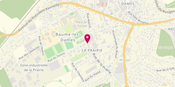 Plan de GN Chaussures, 14 Rue de la Prairie, 25110 Baume-les-Dames