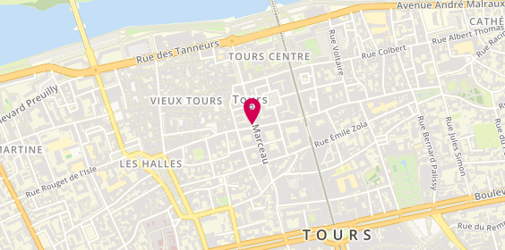 Plan de Boutique Devernois, 21 Rue des Halles, 37000 Tours