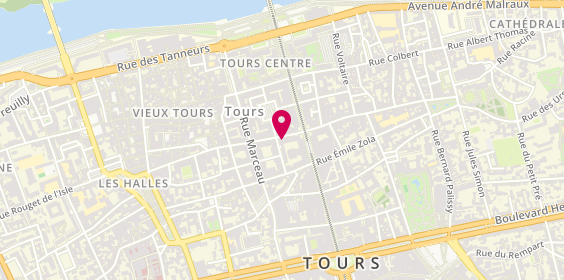 Plan de Leboucher, 14 Rue des Halles, 37000 Tours