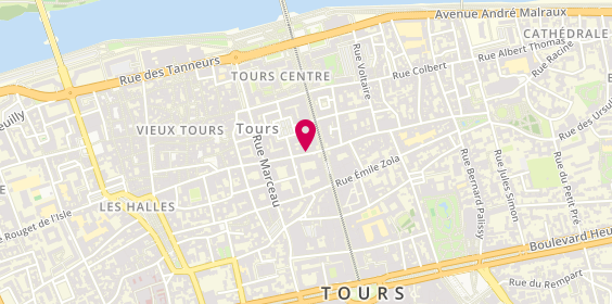 Plan de Bègue, 3 Rue des Halles, 37000 Tours