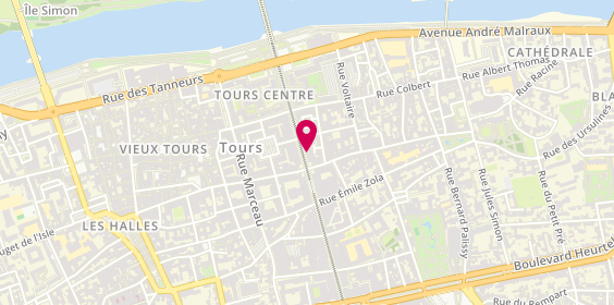 Plan de Petit Bateau, 44 Rue Nationale, 37000 Tours
