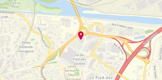 Plan de Decathlon, Zone Aménagement du Pied des Gouttes
Rue Jacques Foillet, 25200 Montbéliard