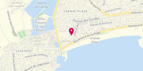 Plan de Au Tour des Mers, 19 avenue de Port en Dro, 56340 Carnac