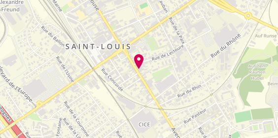 Plan de Chaussures Grassler - Saint-Louis, 16 avenue de Bâle, 68300 Saint-Louis