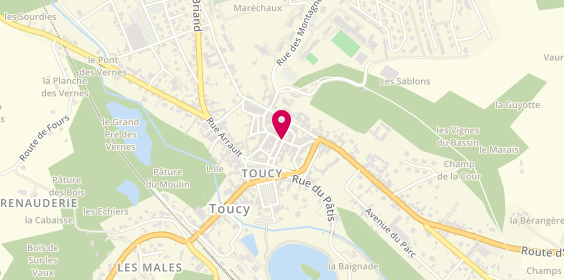 Plan de Entre Lacets, 10 Rue Lucile Cormier, 89130 Toucy