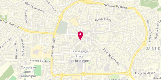 Plan de L'Empreinte Chaussure, 8 Rue Saint-Bieuzy, 56270 Ploemeur